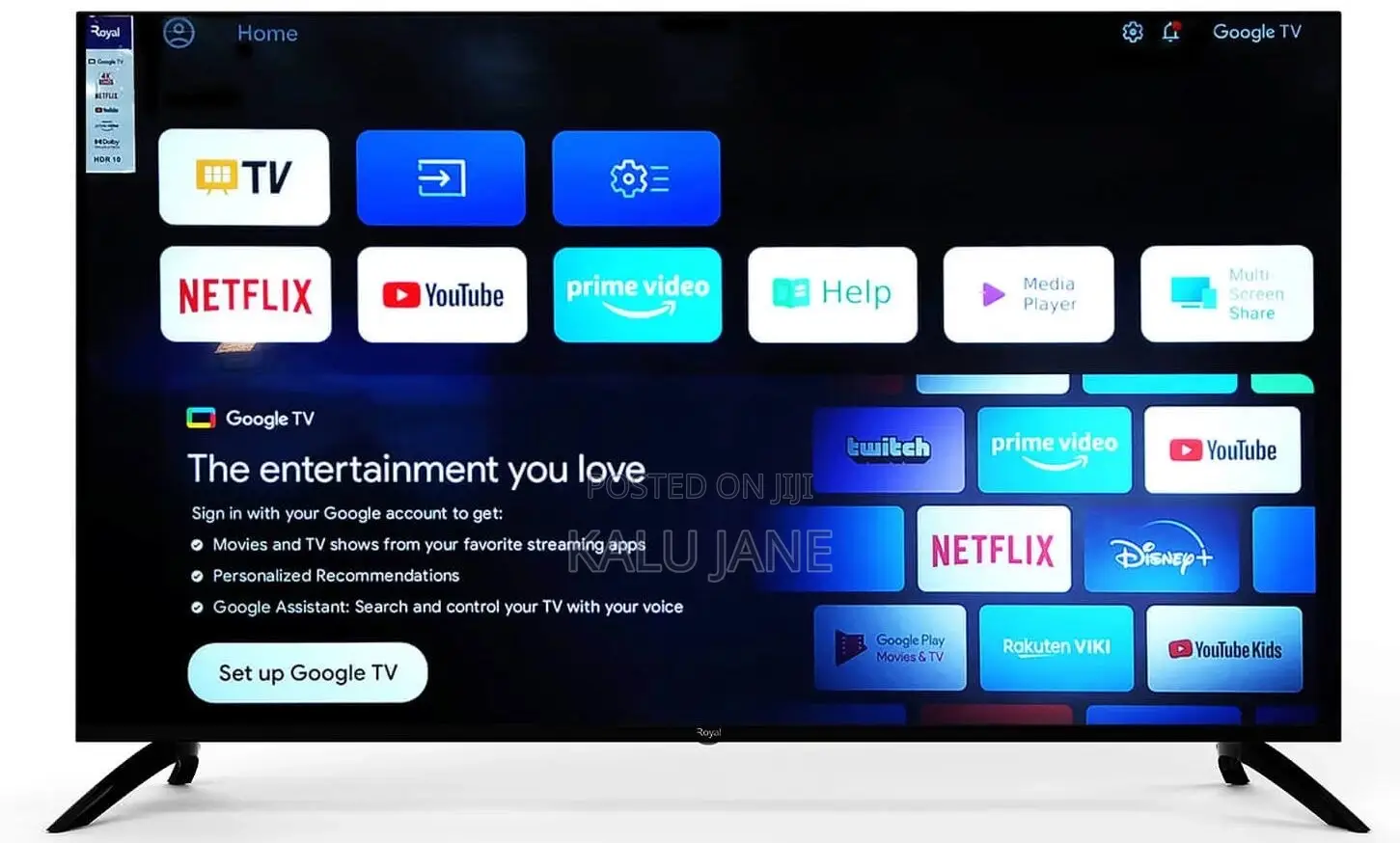 65 Inches Qled Google Smart Tv With 12 Months Warranty