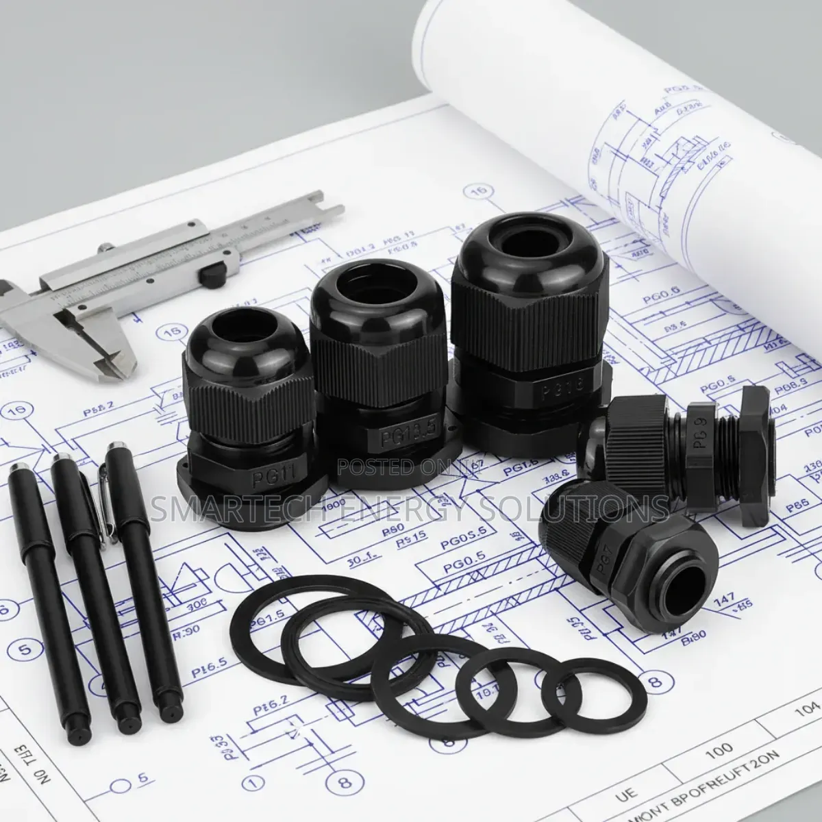 Pg-21 Cable Gland Ip68 Waterproof Nylon Cable Gland