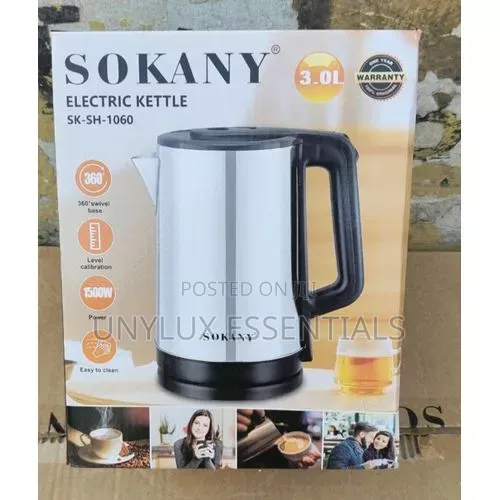 Sokany Electric 3 Liters Kettle