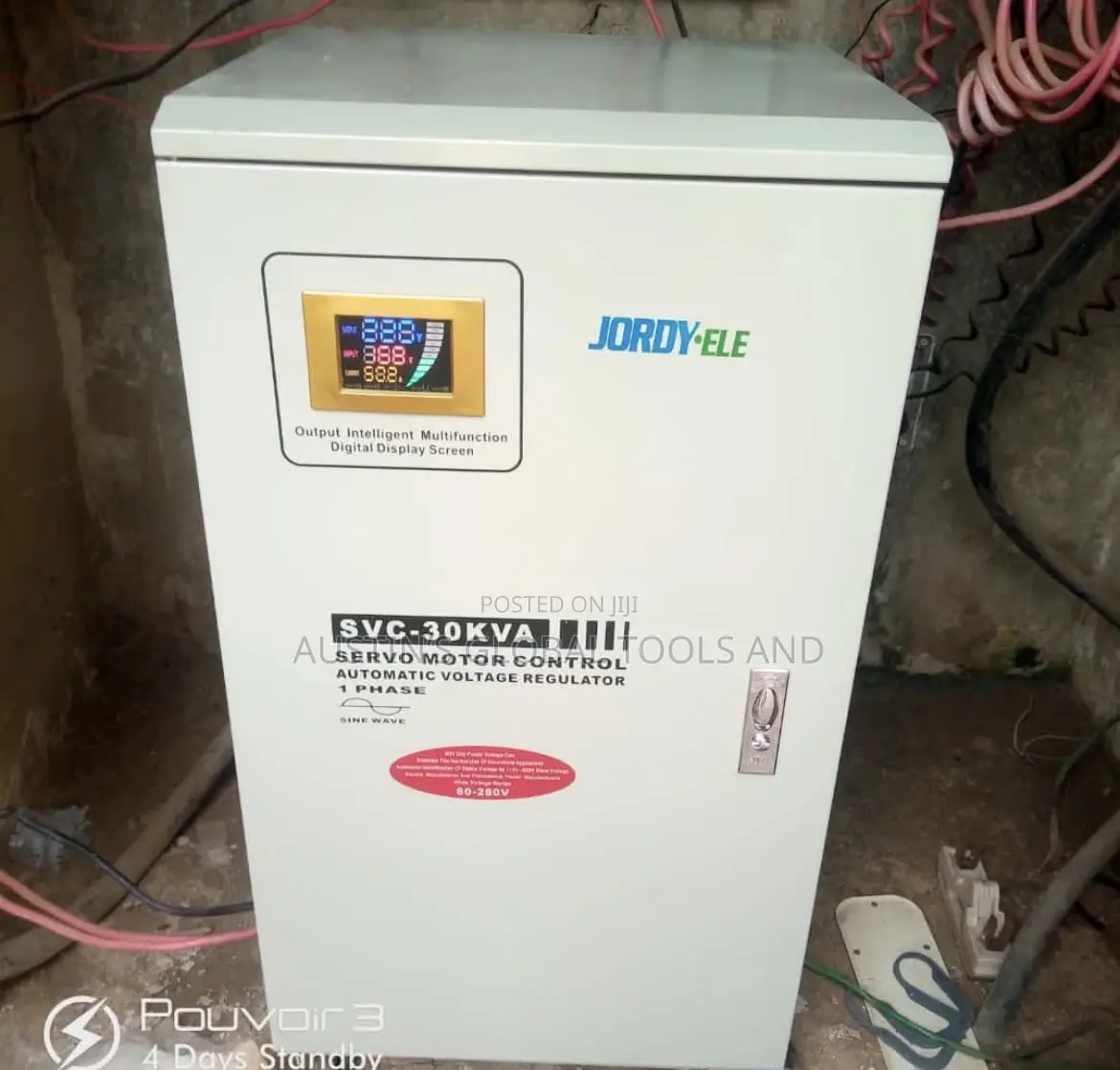 Jordy-ele 30kva Servo Motor Control Automatic Voltage Regulator