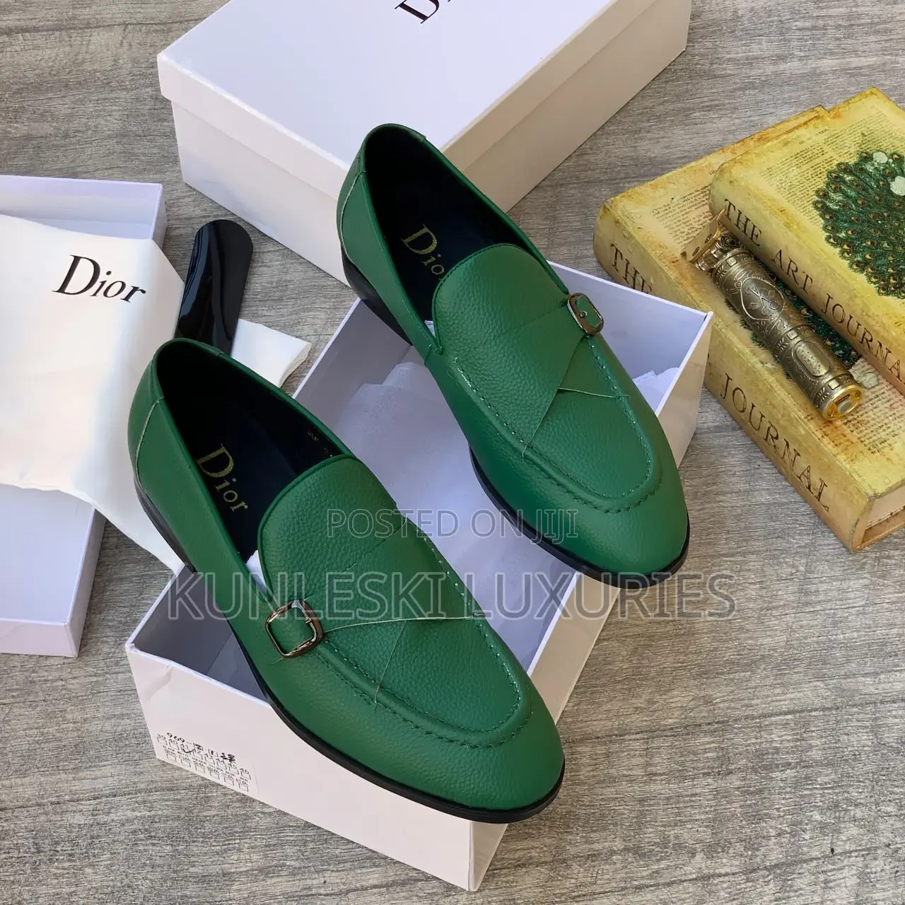 Original Dior Monk Leather Shoes