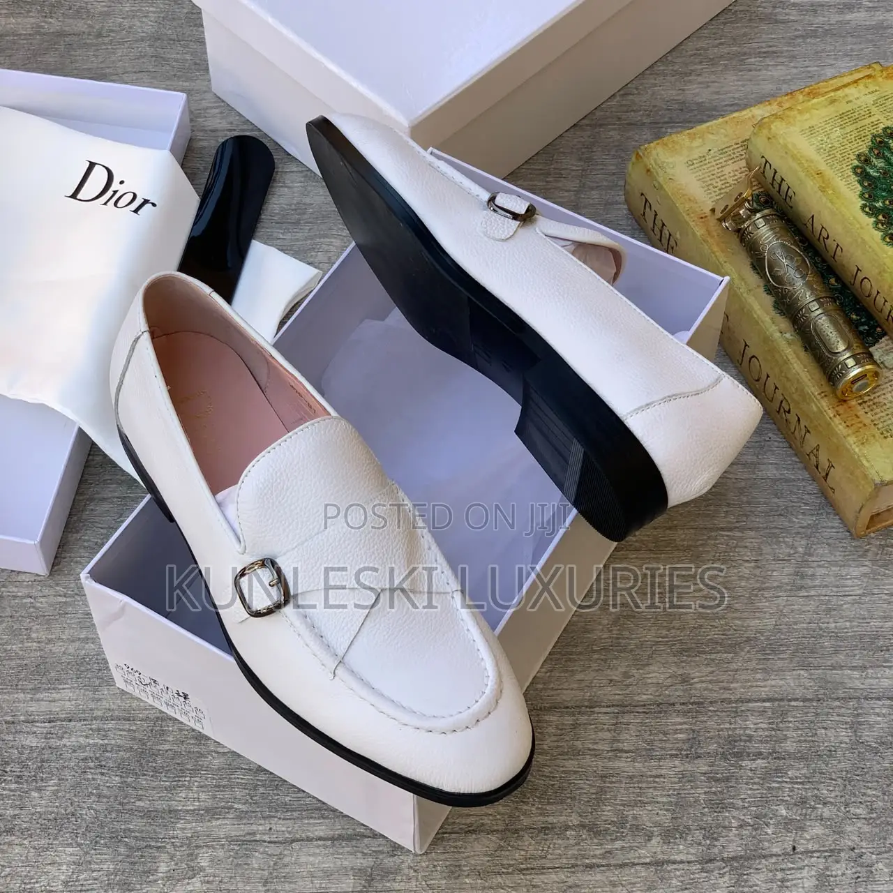 Original Dior Monk Leather Shoes
