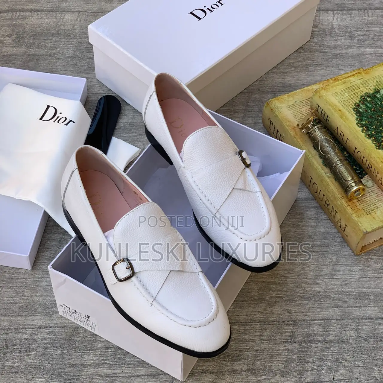 Original Dior Monk Leather Shoes