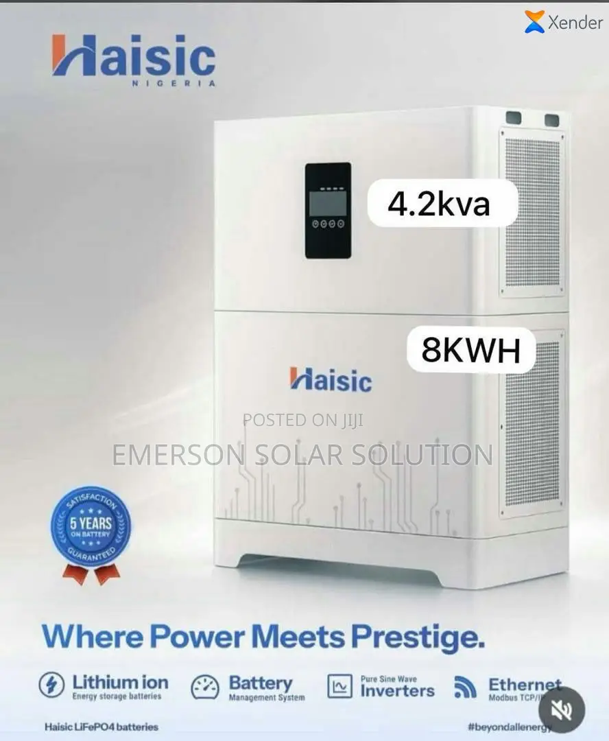 8kwh Paired With 4.2kva Haisic All in One