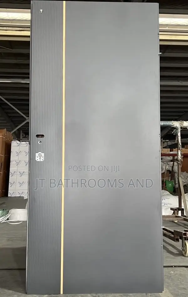 7ft by 4ft Gray Israeli-Style High Security Door