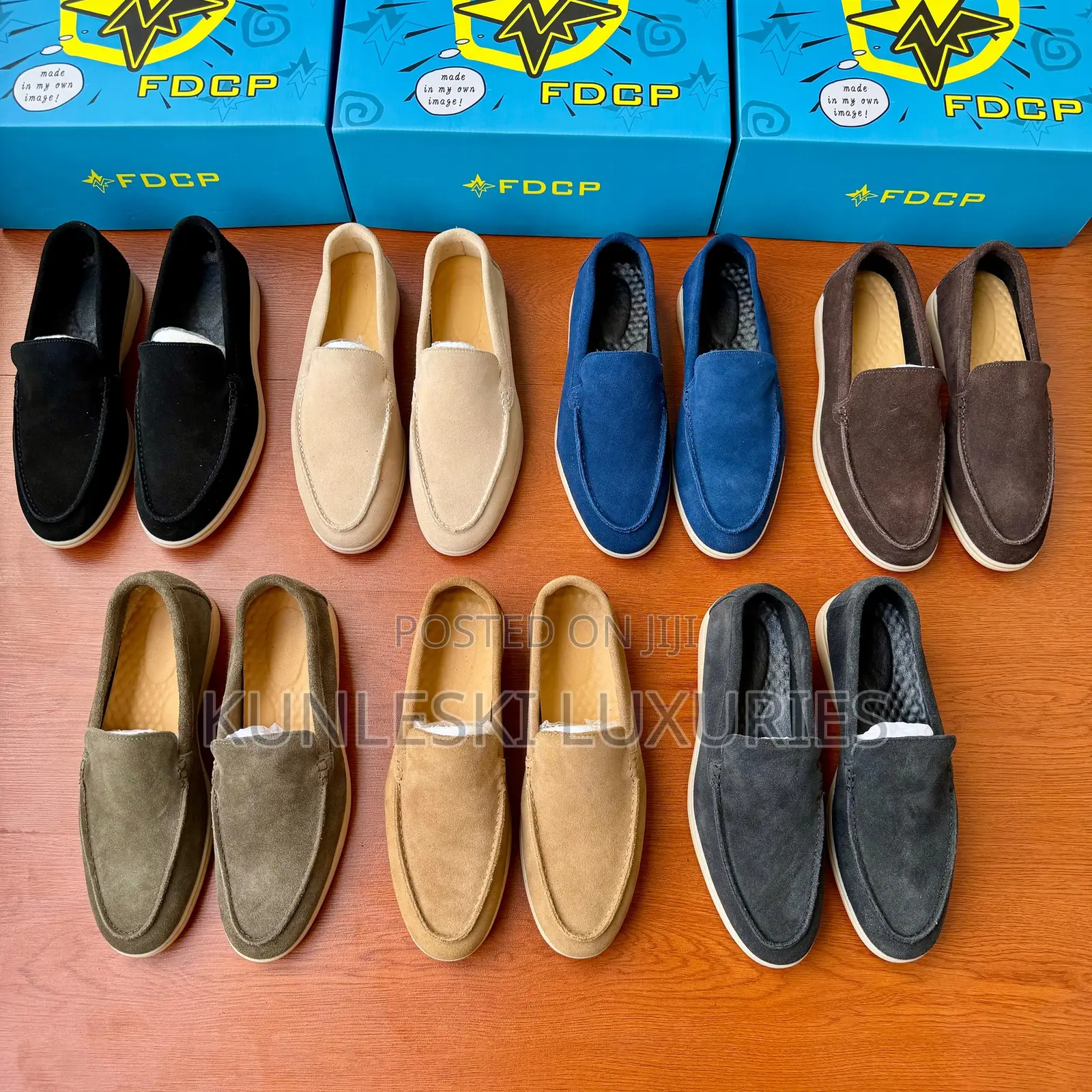 Original FDCP Summer Walk Suede Loafers Shoes Collections