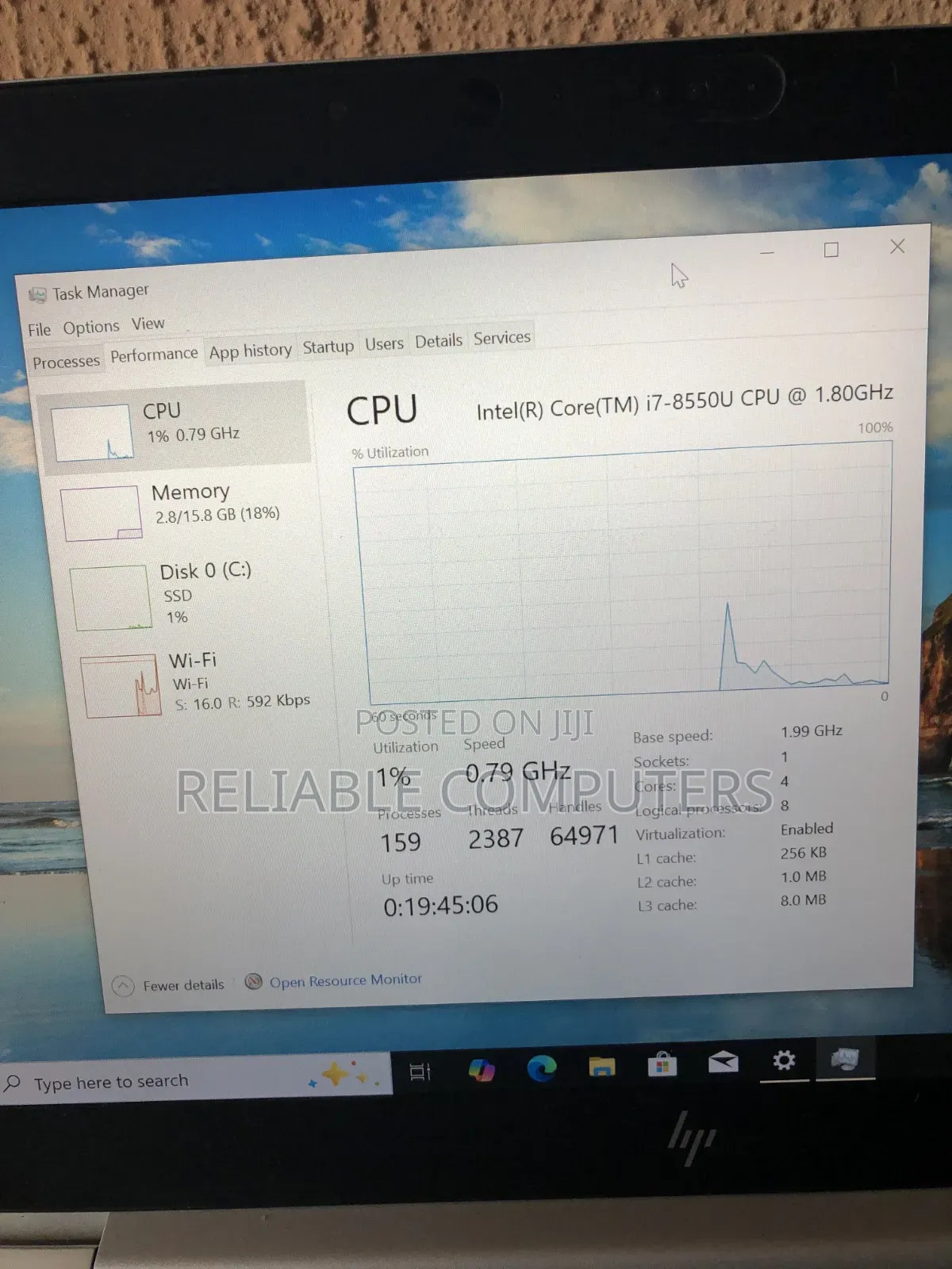 Laptop HP EliteBook 840 G5 16GB Intel Core i5 SSD 512GB