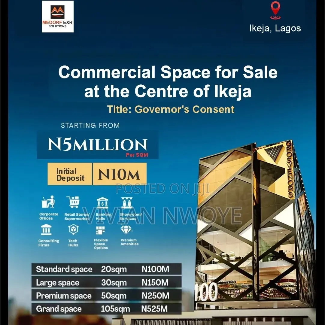 Own Prime Commercial Space at Grosvenors Place, Ikeja