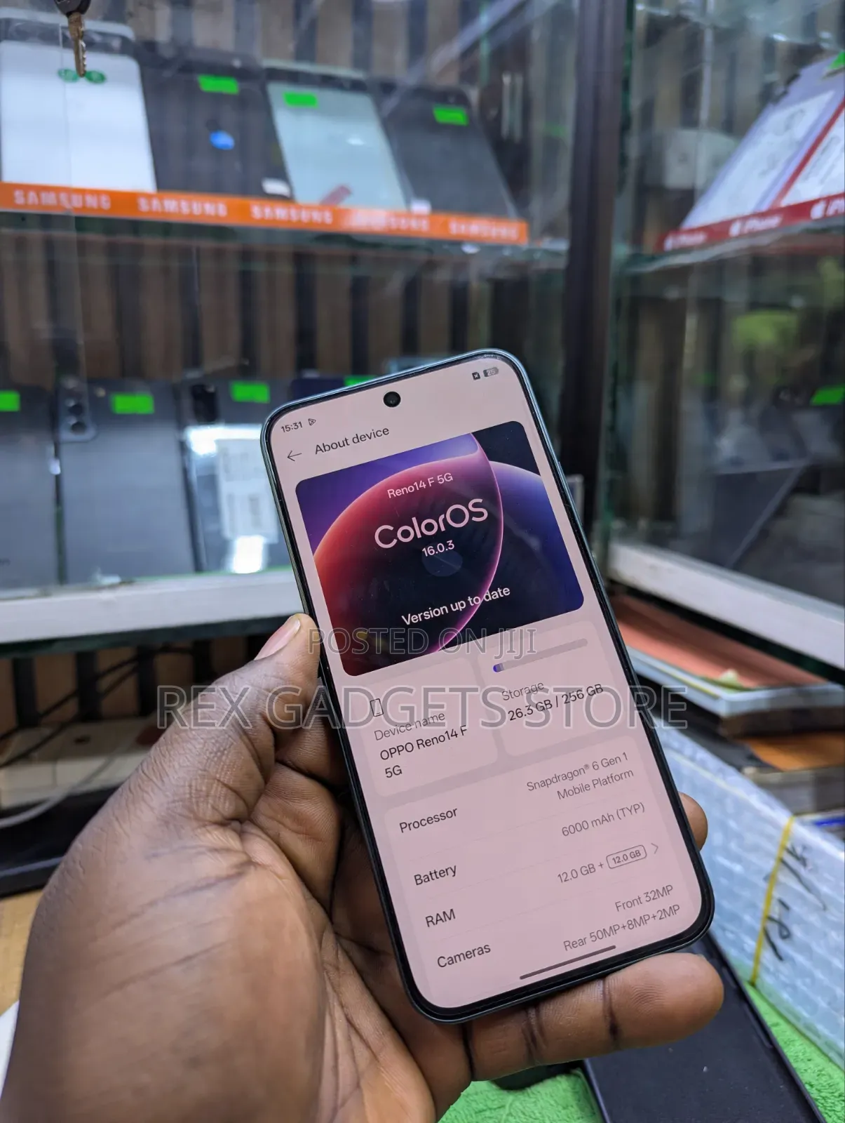 Oppo Reno14 F 256 GB Green
