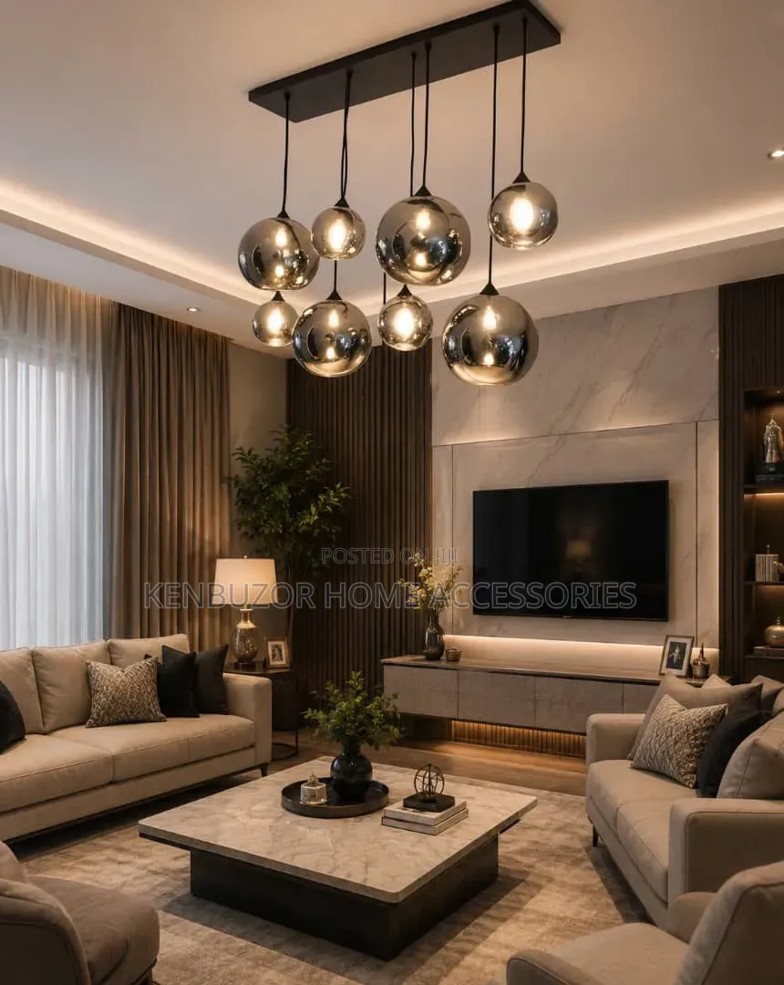 8 Glass Nordic Minimalist Creative Design Luxury Pendant Chandelier