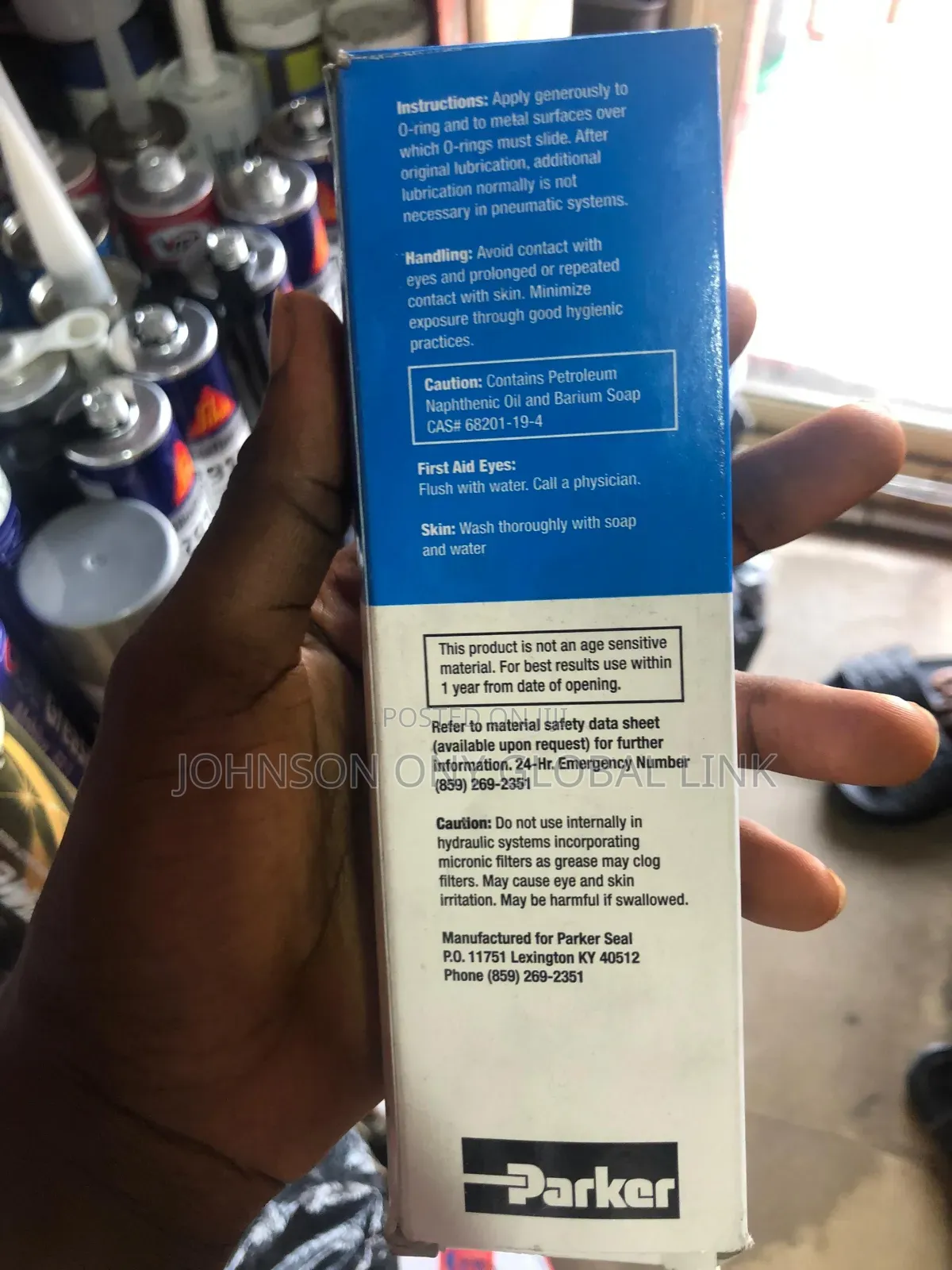 Parker O Lube Tube