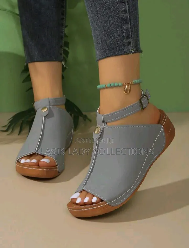 Sofia Comfort Sandals - Grey