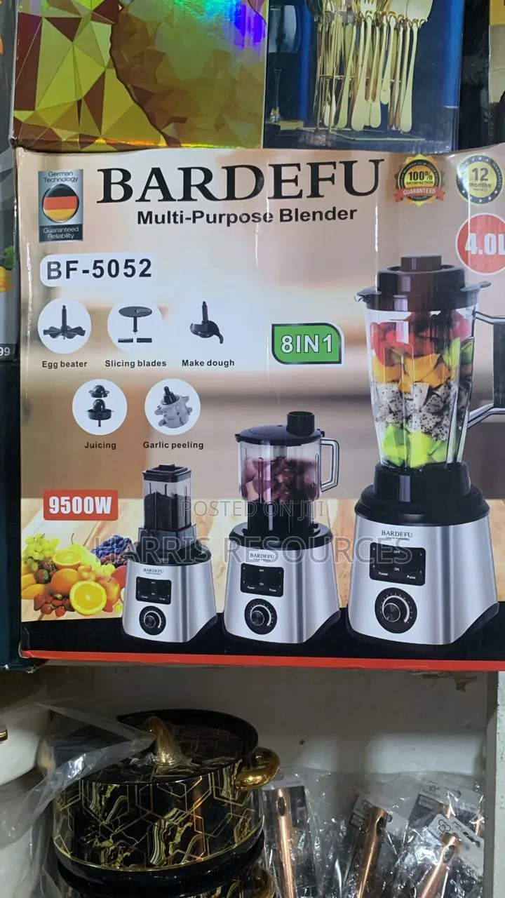Bardefu Multipurpose Juicer and Double Cup Blender 8 in 1