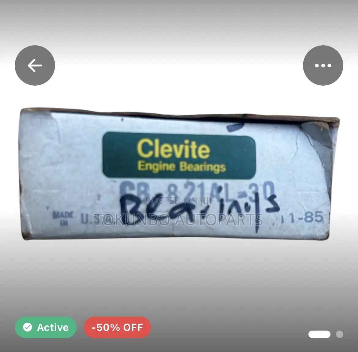 Clevite Engine Connecting Rod Bearing. Partnumber:Cb 821al-30