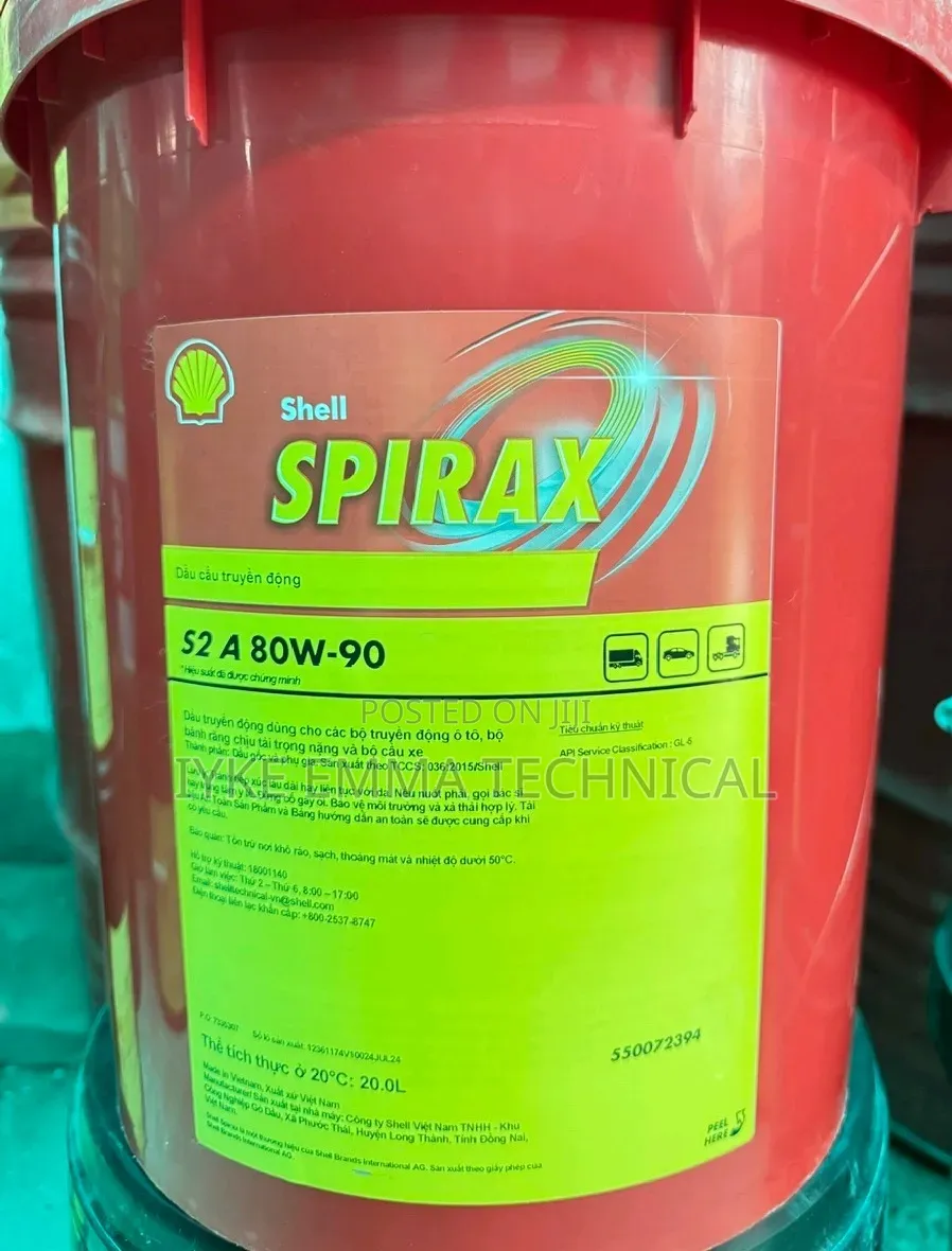 Shell Spirax S2 a 80w-90 20 L Pail