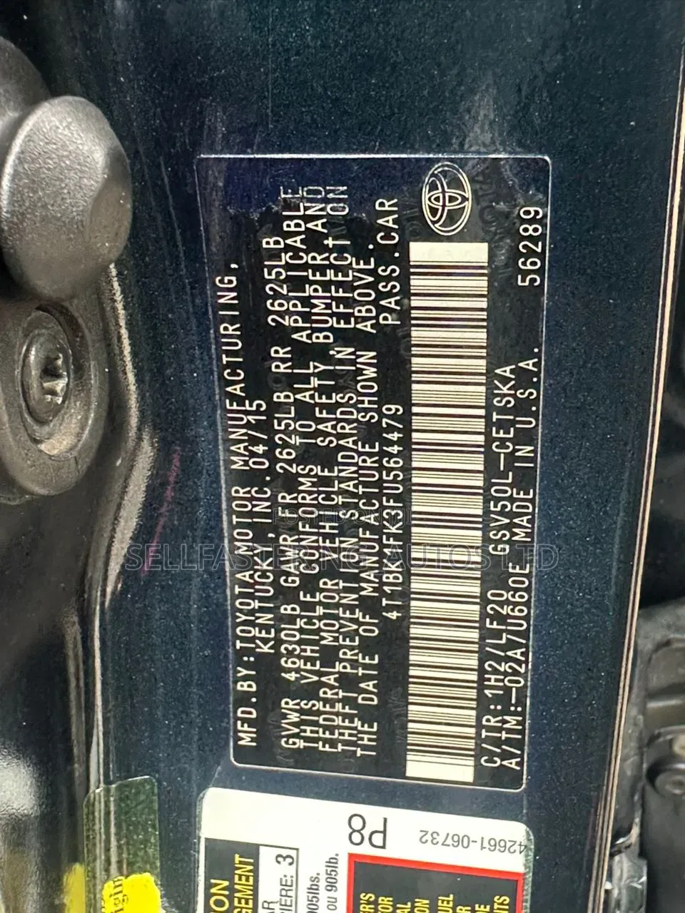 Toyota Camry 2015 Green