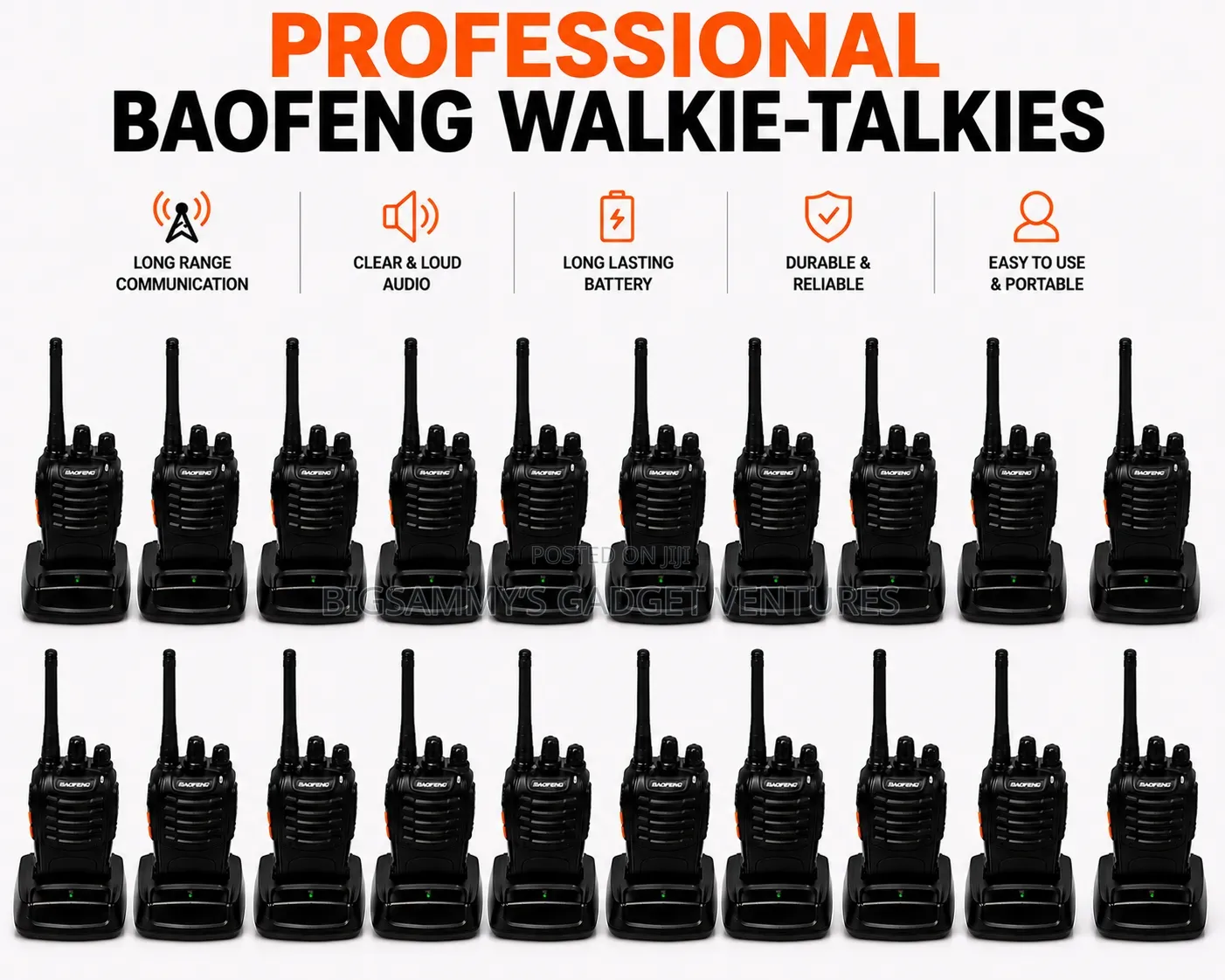 20 Unit of Professional Baofeng Walkie Talkie Radio (Bf_888s)