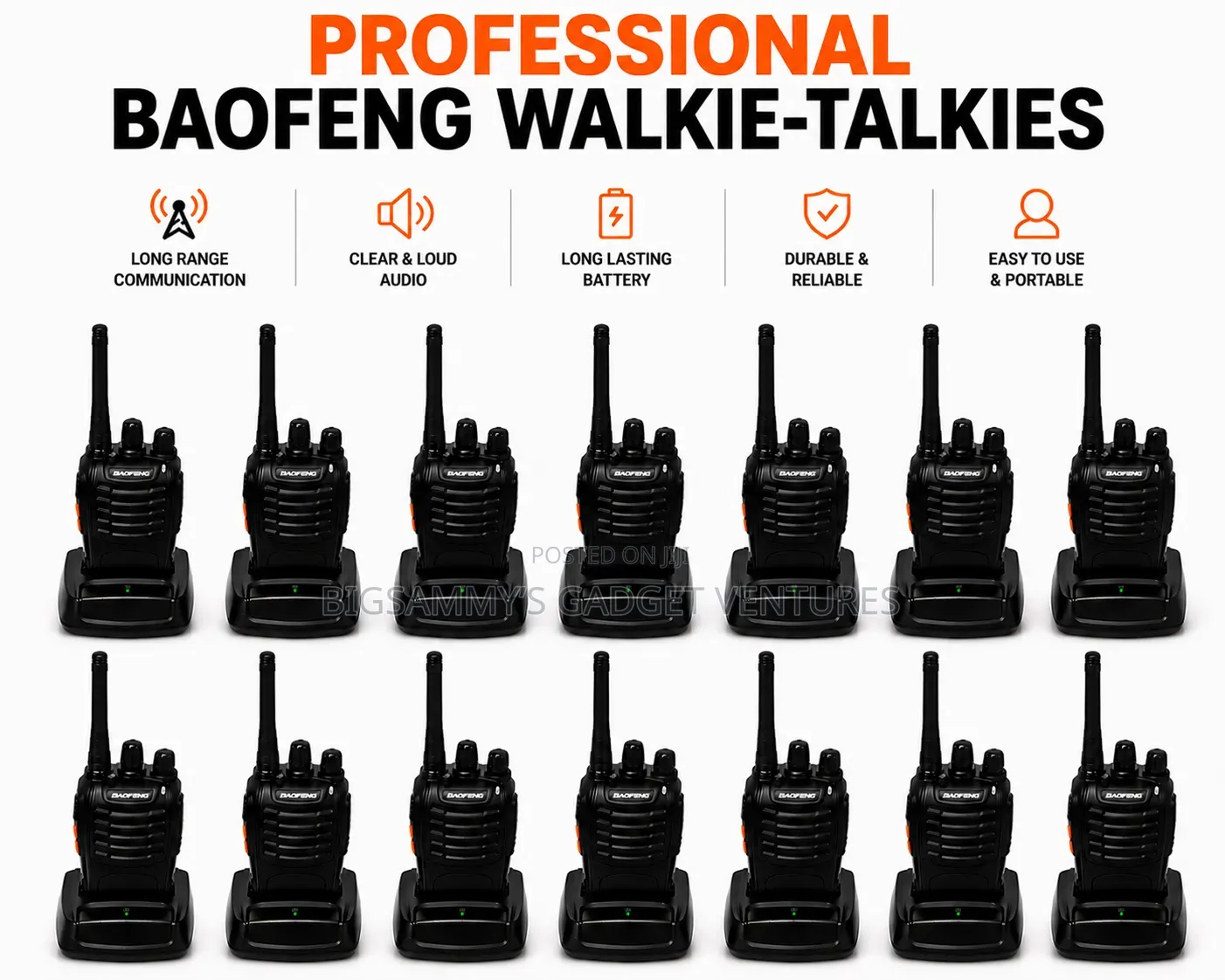 14 Unit of Professional Baofeng Walkie Talkie Radio (Bf_888s)