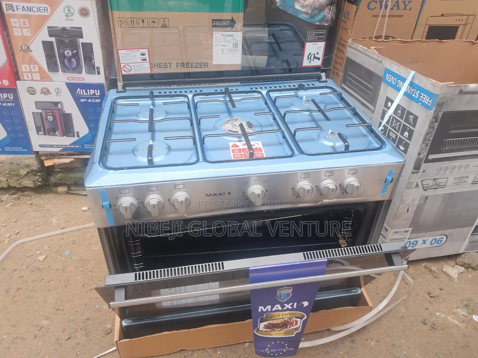 Maxi 5 Burner 60by90 Standing Burner