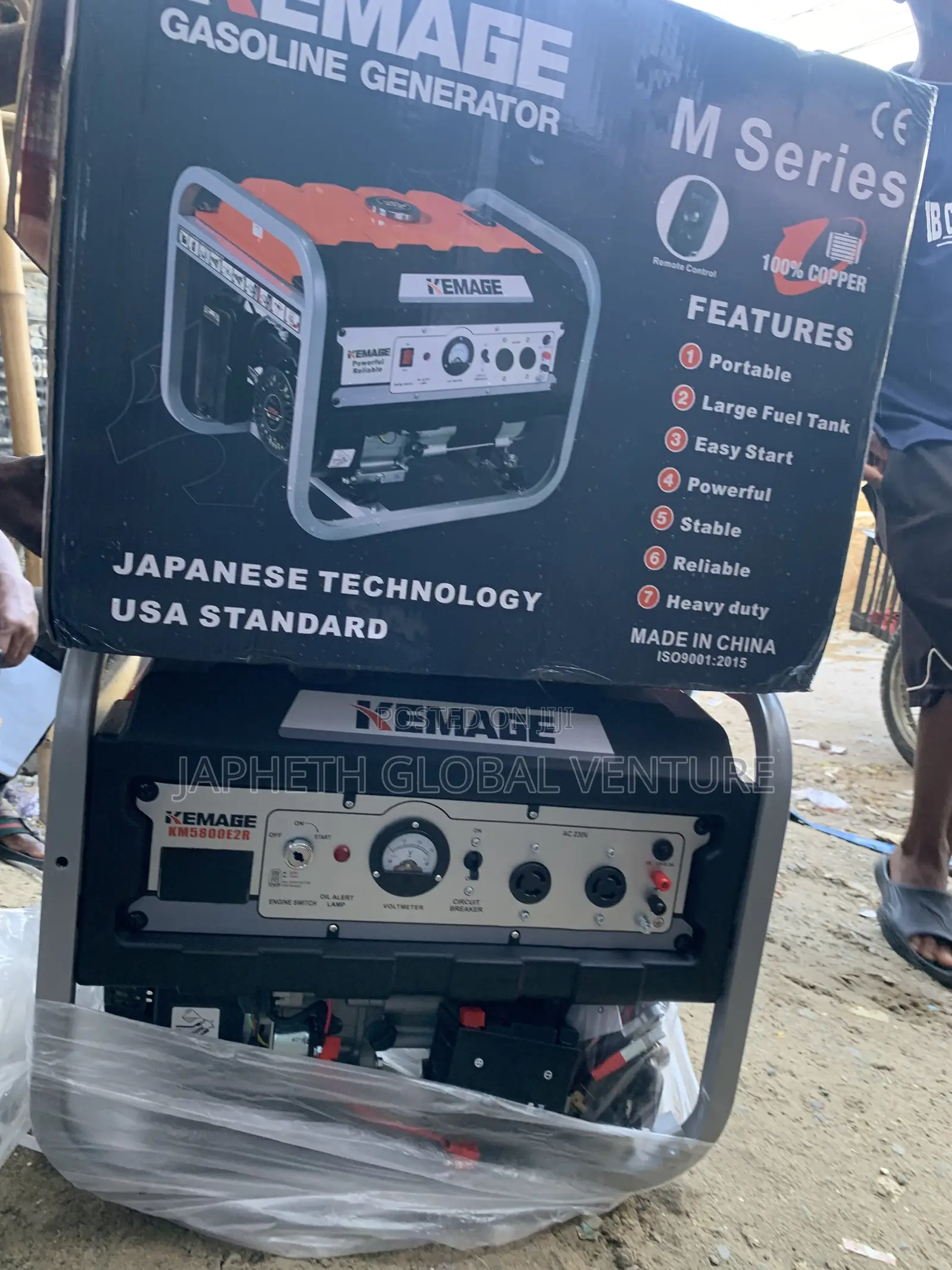 Durable Kemage Km5800e2r Generator for Home Business