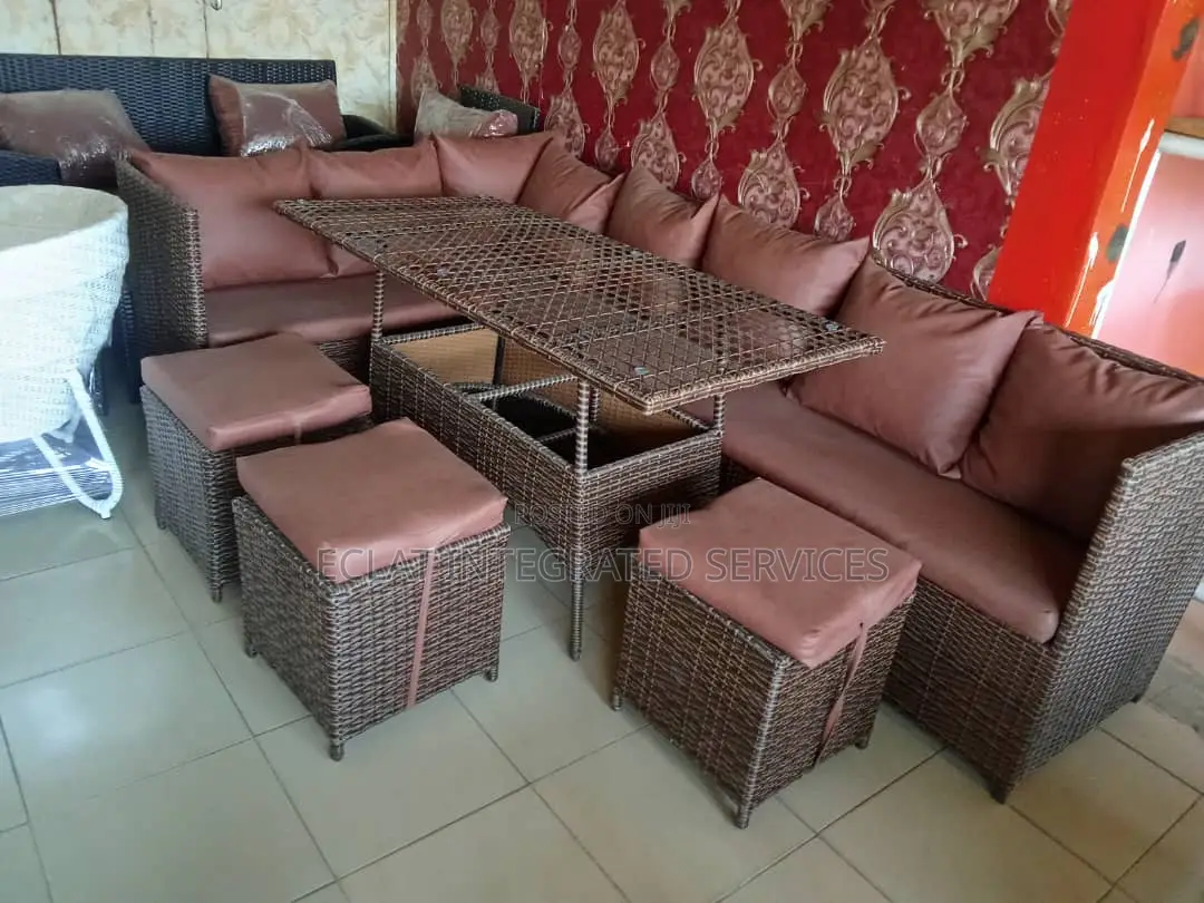 L Shaped Outdoor/Restaurant/Bar Set