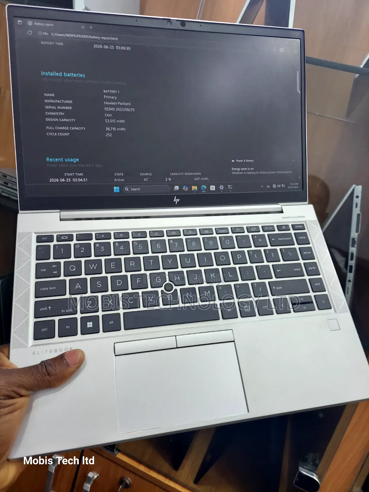 Laptop HP EliteBook 840 G8 8GB Intel Core i5 SSD 256GB