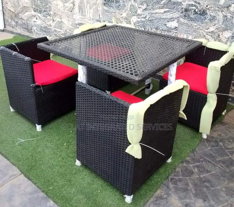 Square Shaped Outdoor Set Available as Seen