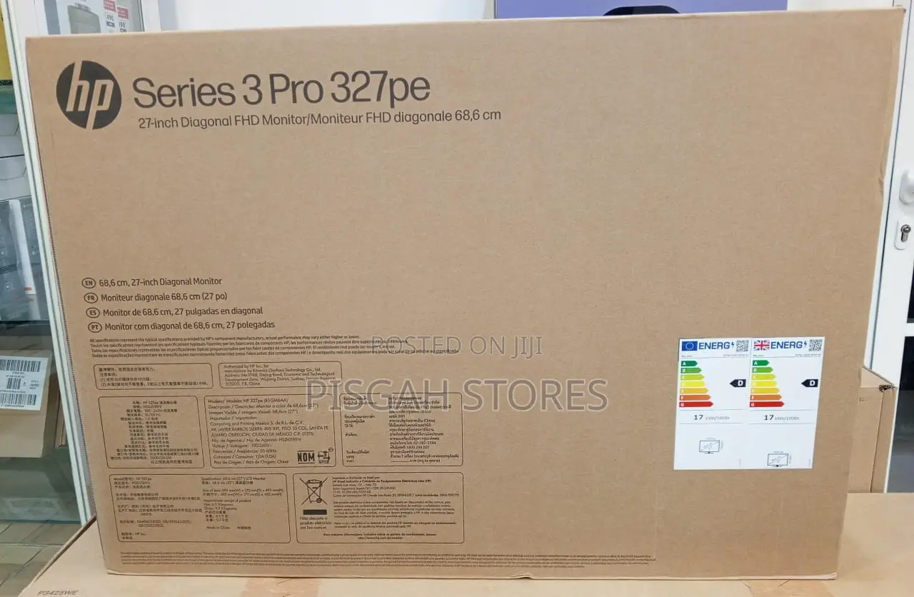 Hp Series 3 Pro 27 Inch FHD Monitor - 327pe (B1gm6af)