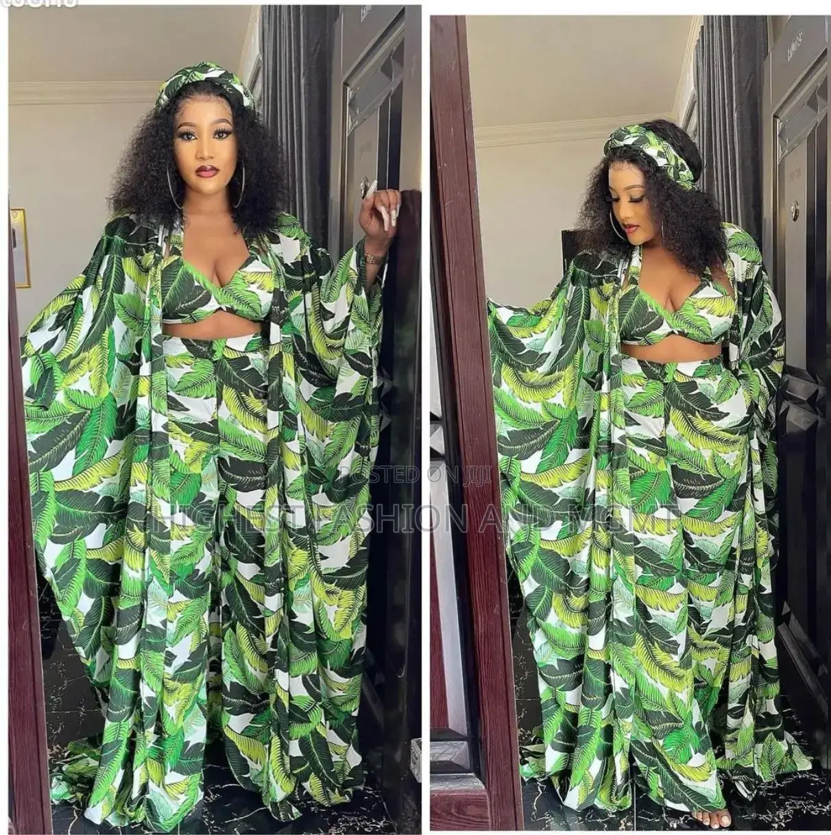 African 4 Piece Matching Outfit