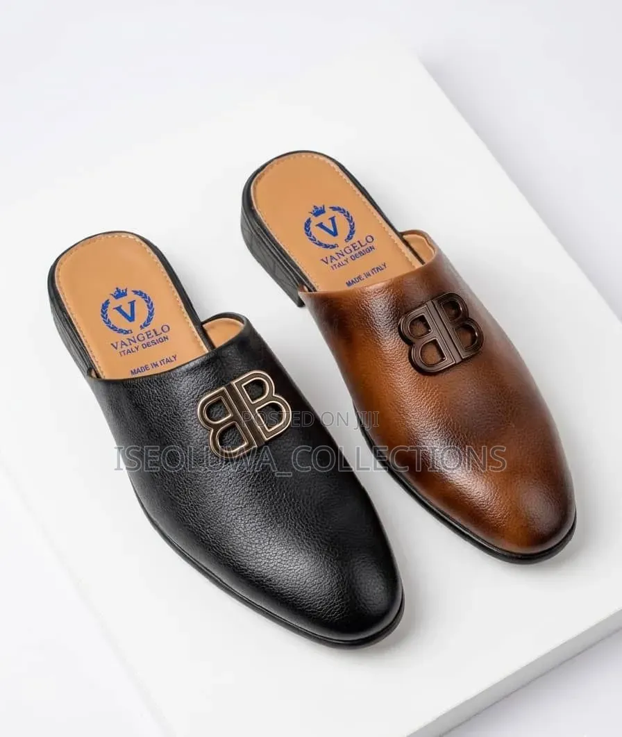 Vangelo Luxury Half Shoe Mule – Classic Slip-on Loafers for Men