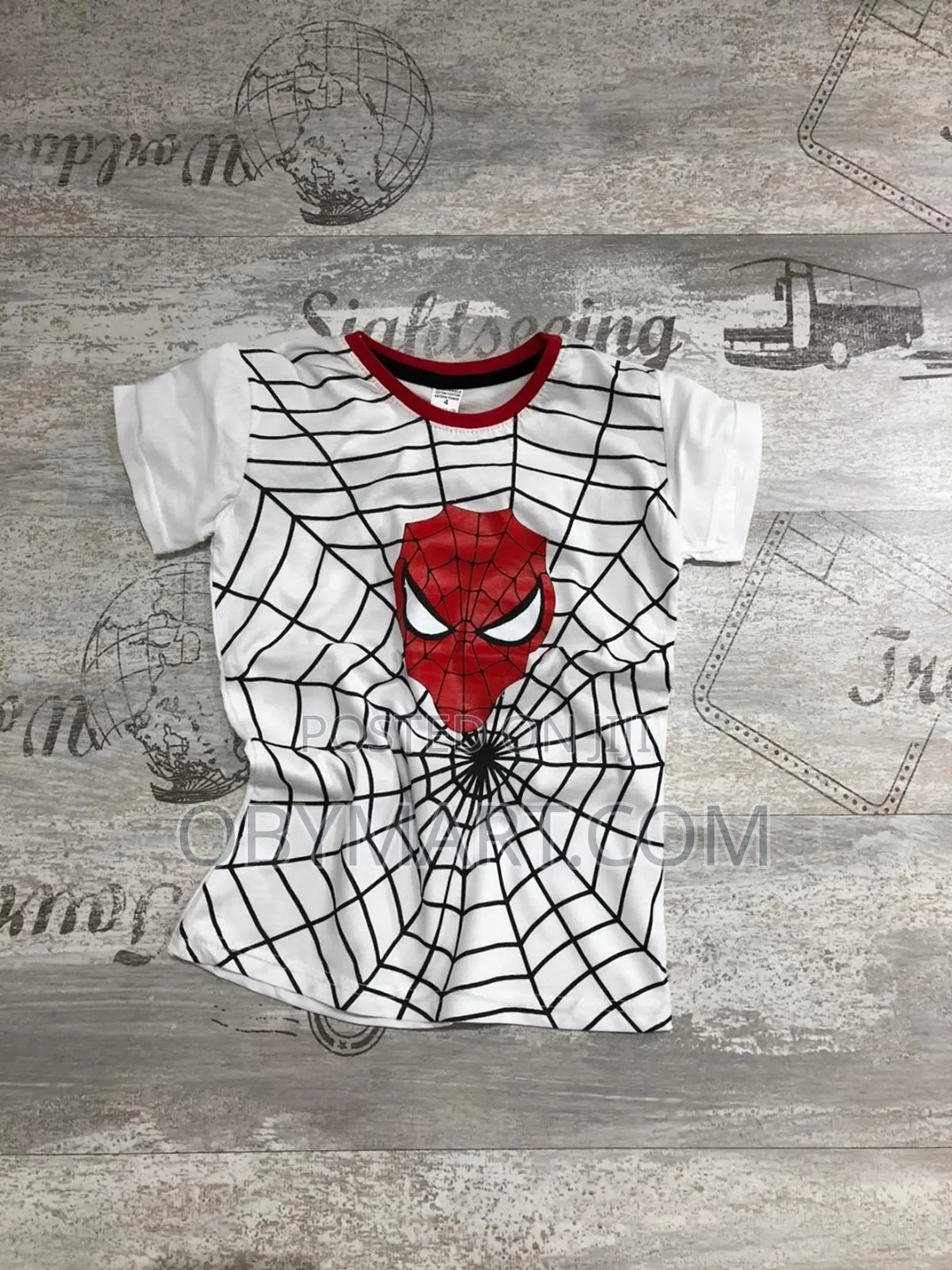 Spider Man Boys Polo Shirt -White