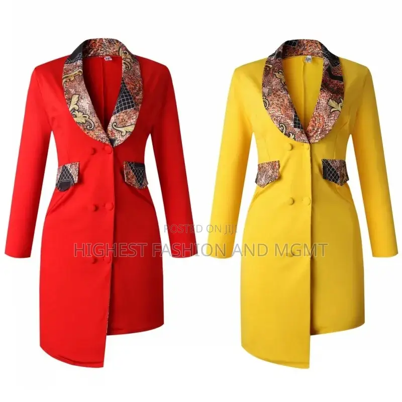 African Long Sleeve Suit