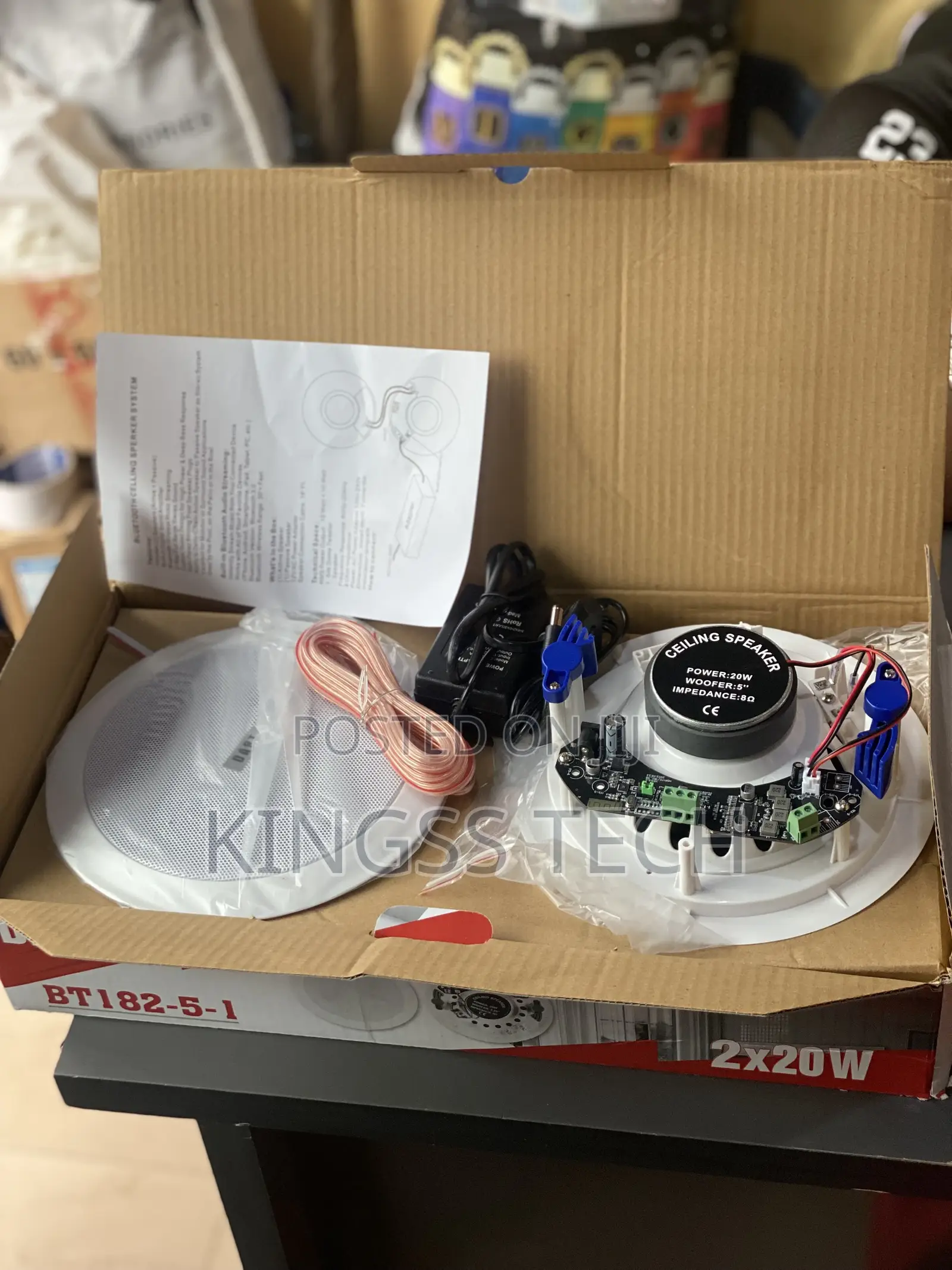Dart Bt1 82-5-1 Ceiling Speaker 2in1 20w