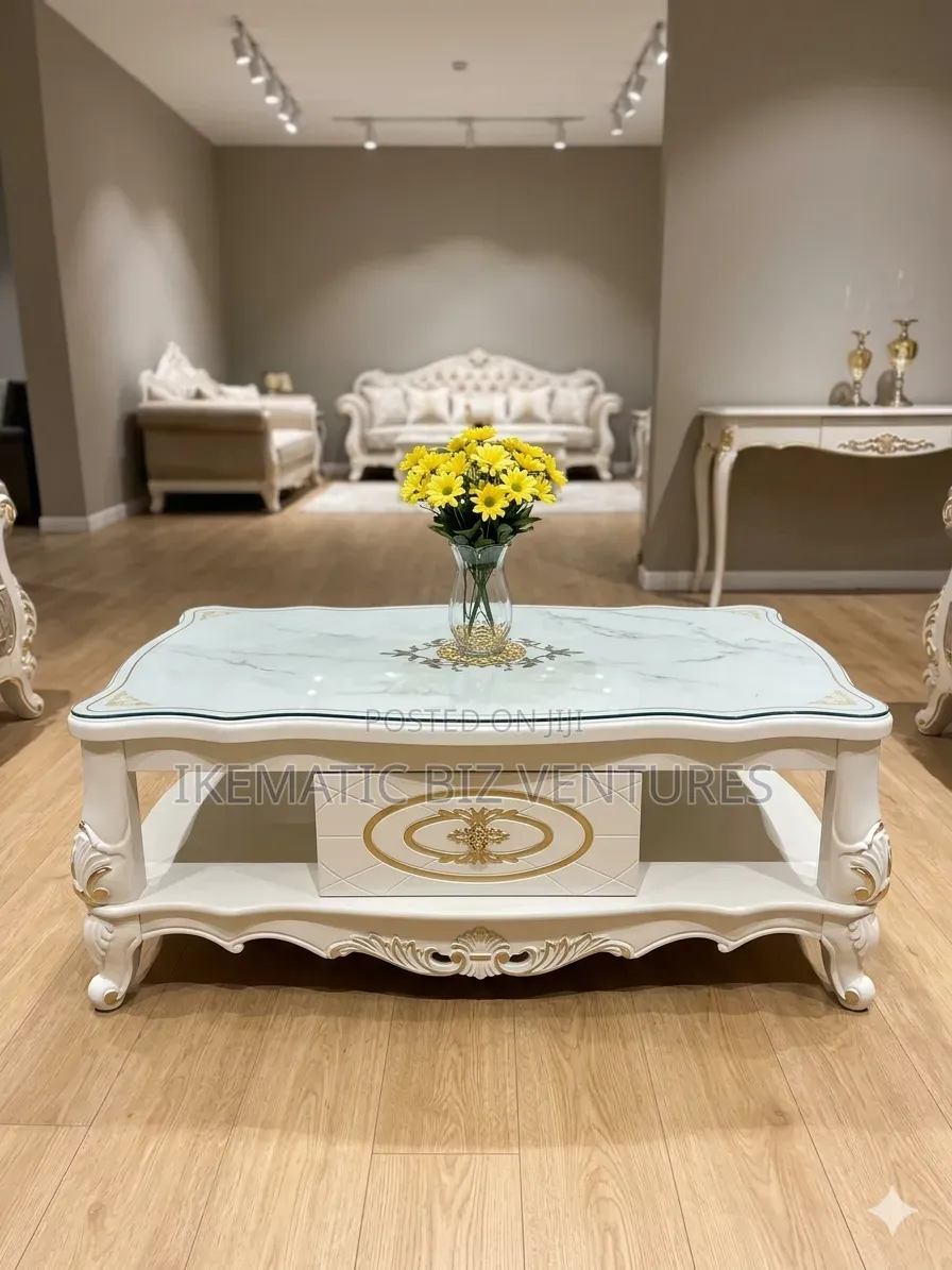 Mobile Center Table With Drawers