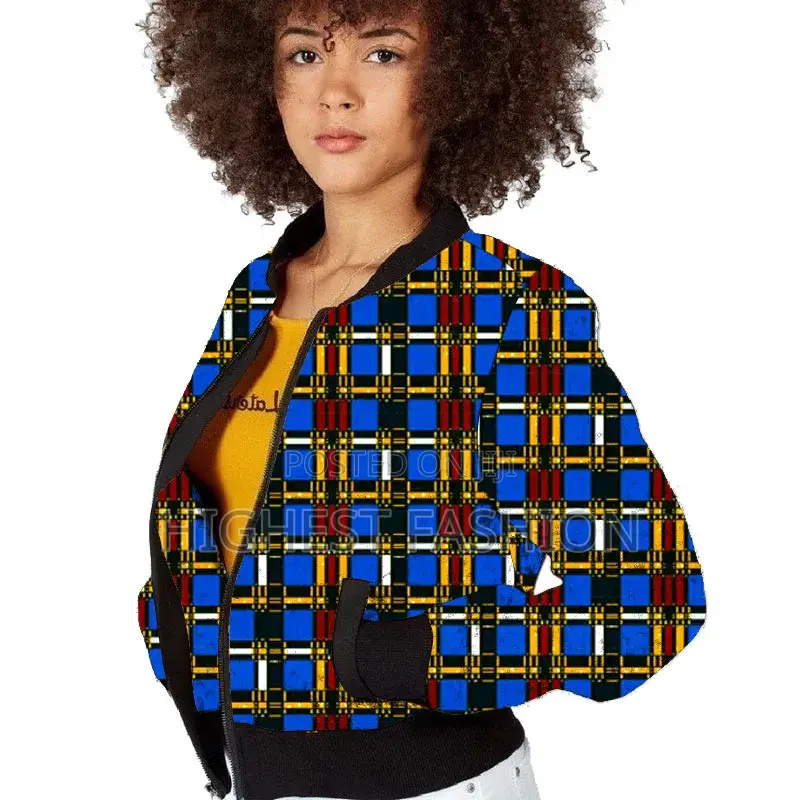 African Baseball Jacket Print Coat
