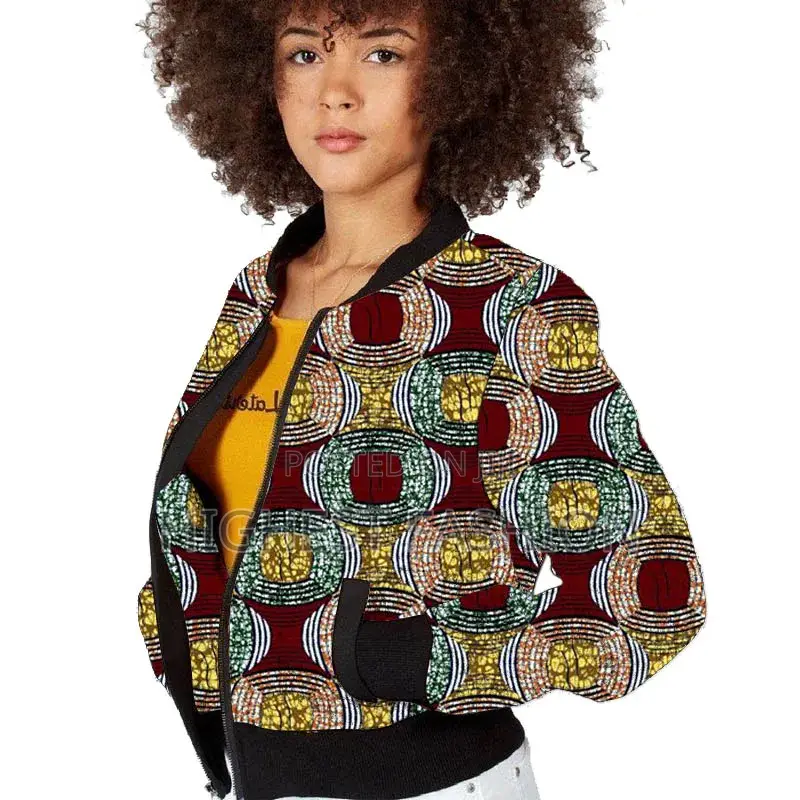 African Baseball Jacket Print Coat