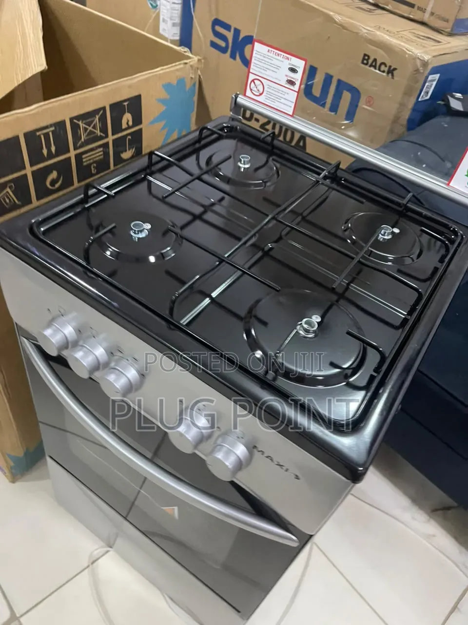 Maxi 50x50 Freestanding Cooker With 4 Gas Burners