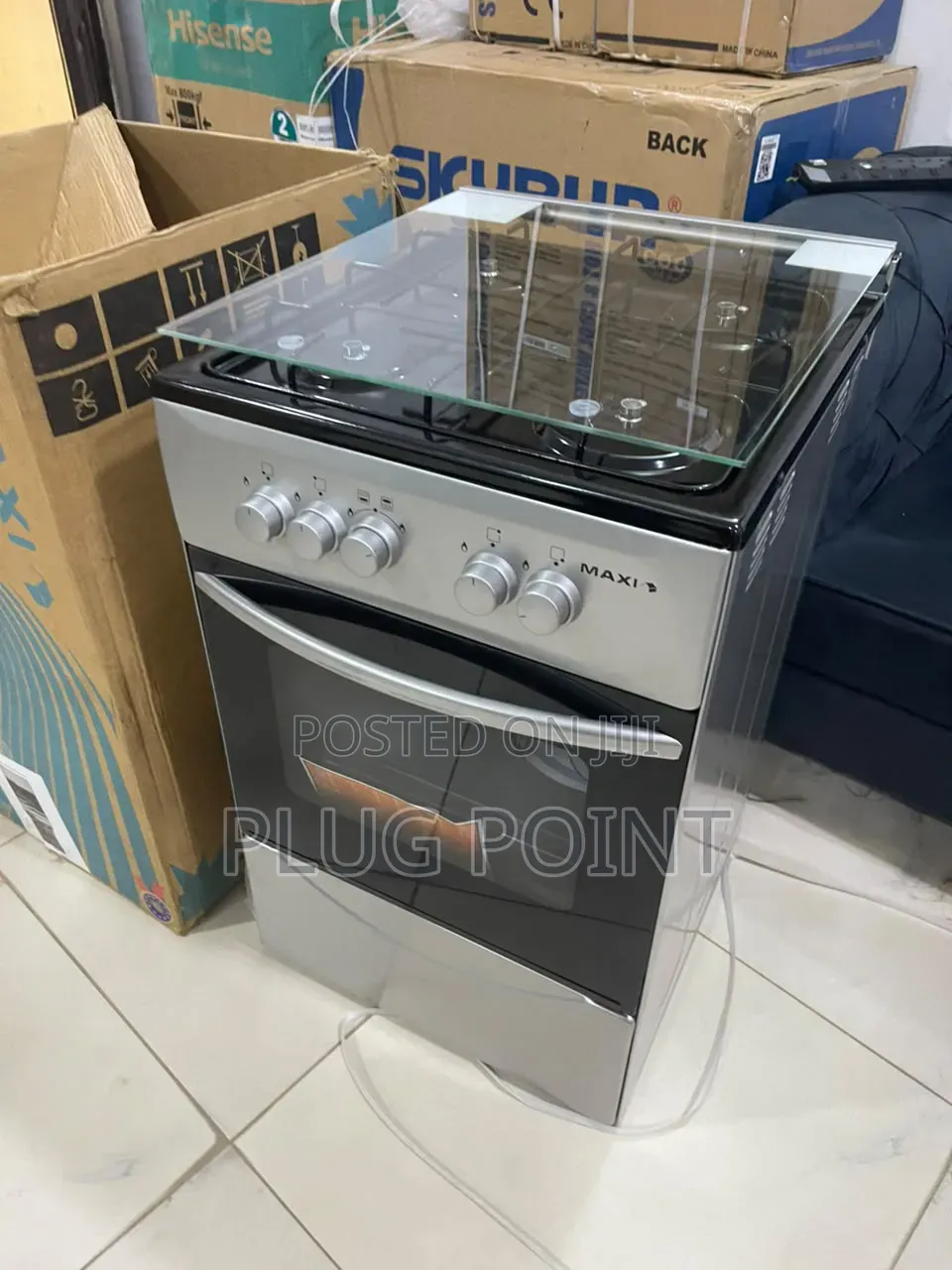 Maxi 50x50 Freestanding Cooker With 4 Gas Burners