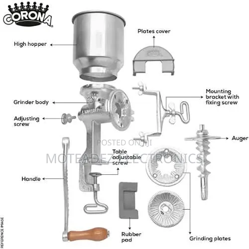 Original Corona High Quality Cast Iron Hand Manual Grinder