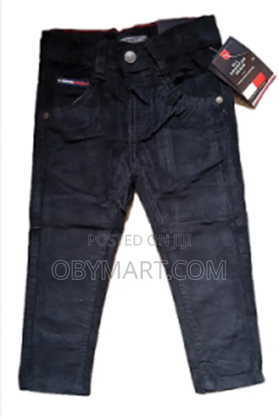 Tommy-Hilfiger Corduroy Black Jeans Trouser