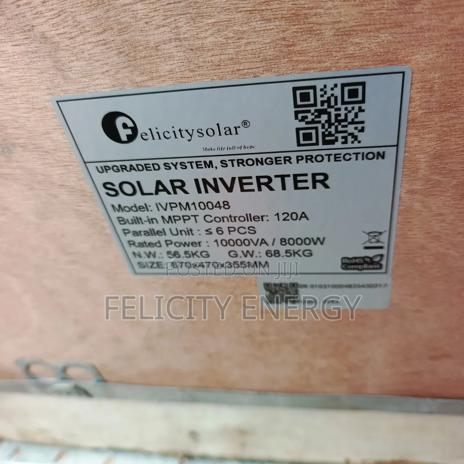 Felicity Hybrid Inverter 10kva 48v (Ivpm)