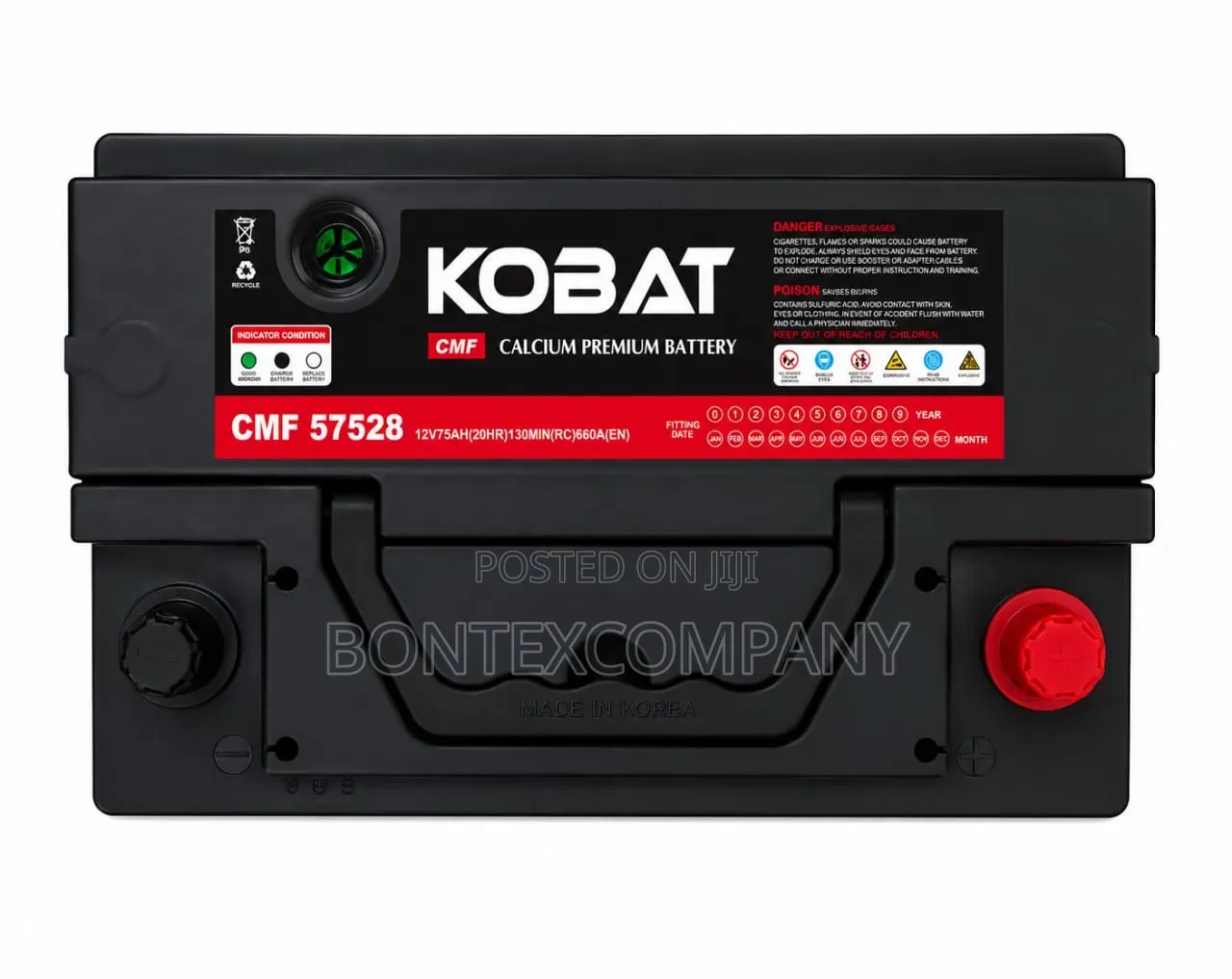 Kobat 75ah Battery (12v 75ah) –