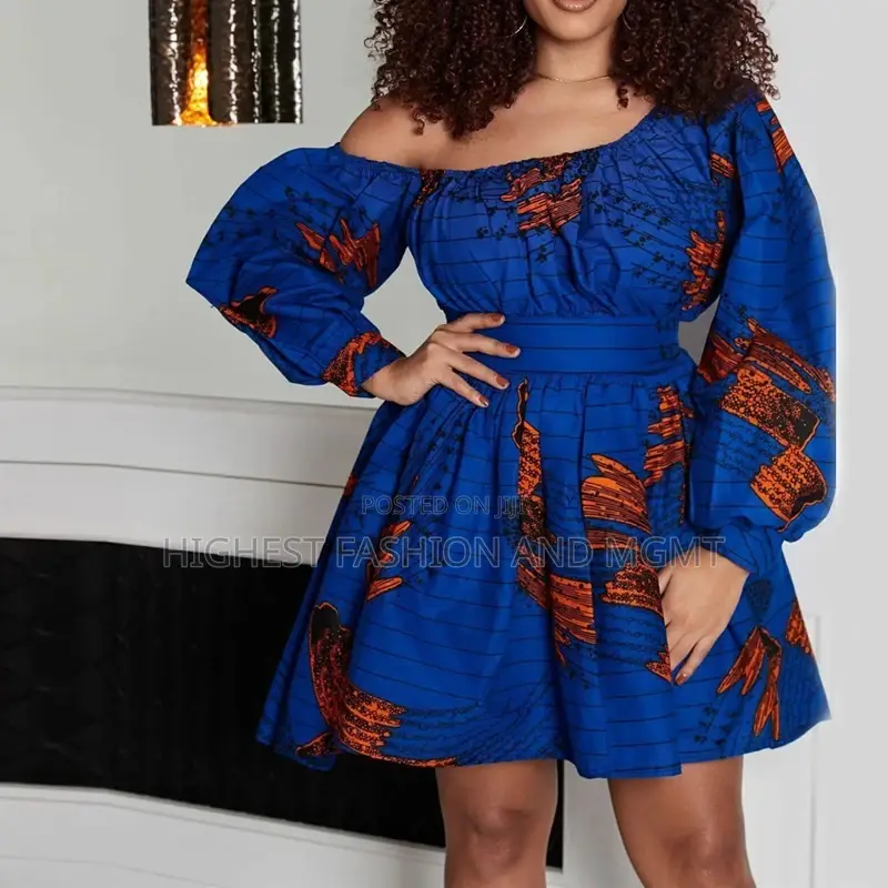 Tribal Print Africa Lady Dresses