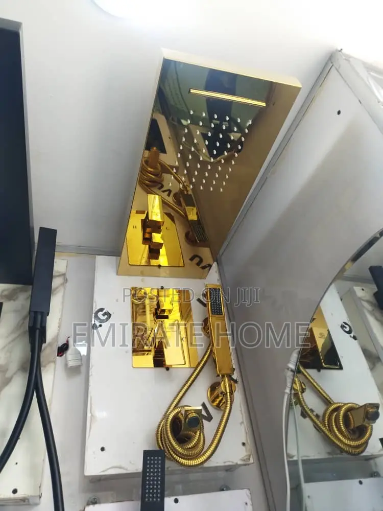 Gold Conduit Shower With Accessories