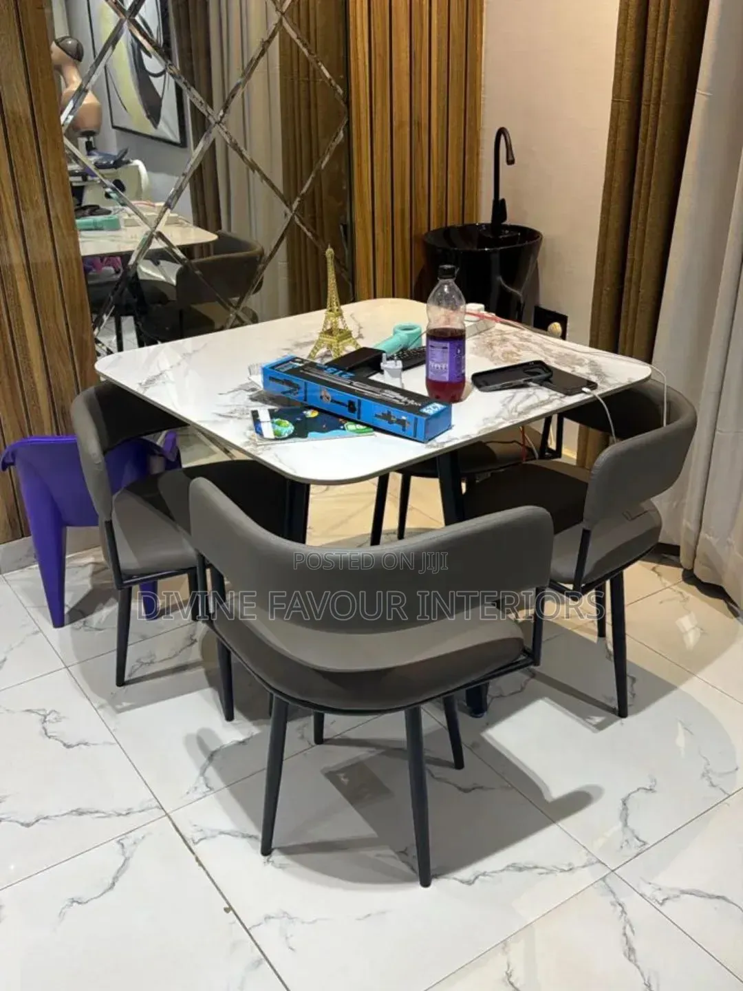 Dining Table Set of 4 Chairs