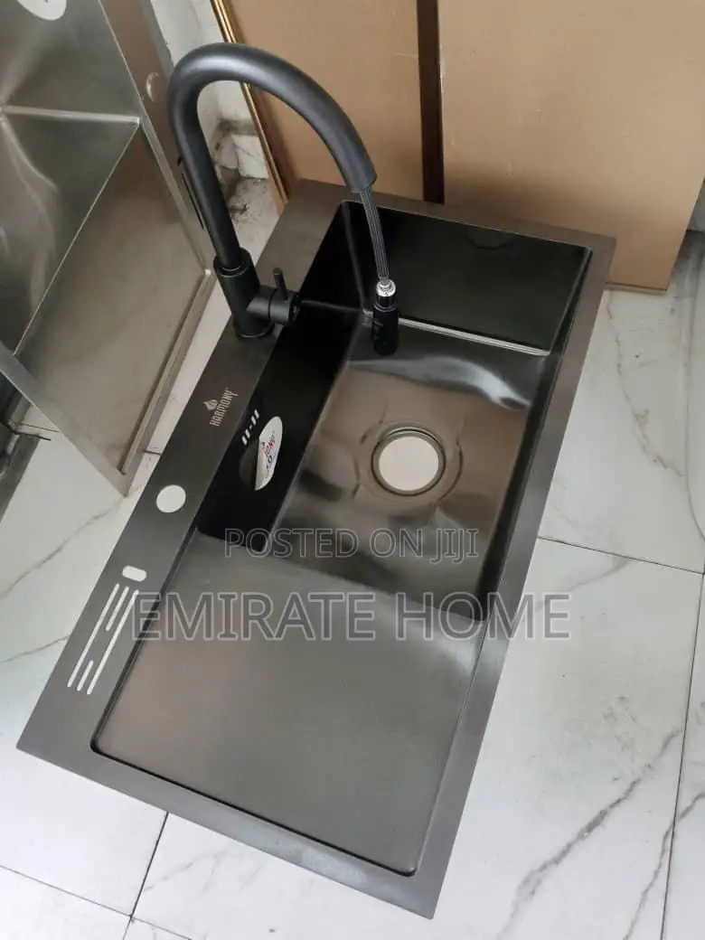 Single Bowl Single Tray Kitchen Sink With Complete Accessories and Tap