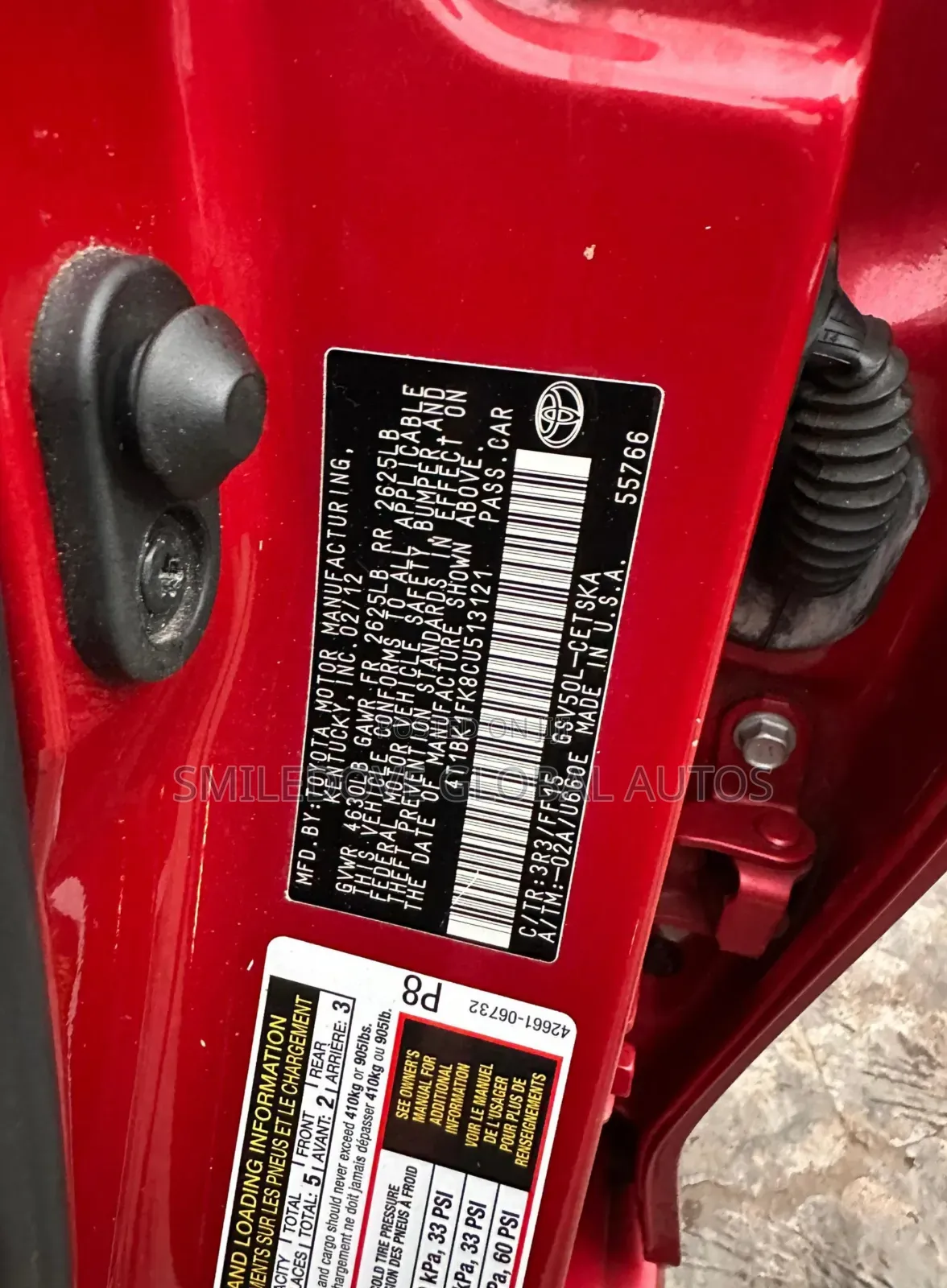 Toyota Camry 2013 Red