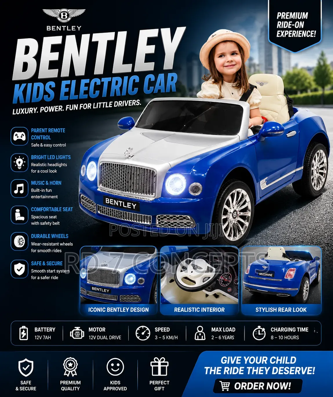 Bentley Mulsane Electric Kids Car