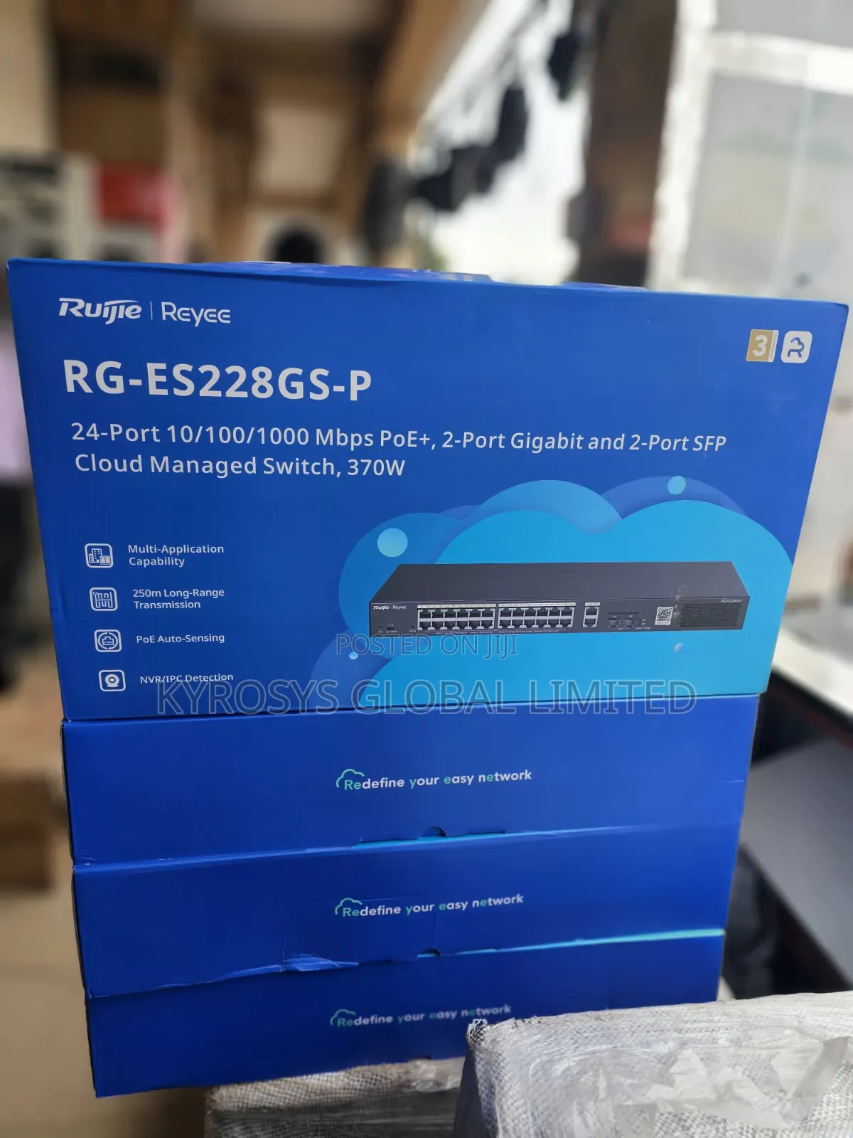 Ruijie 28 Port Gigabit Cloud Manage Poe Switch
