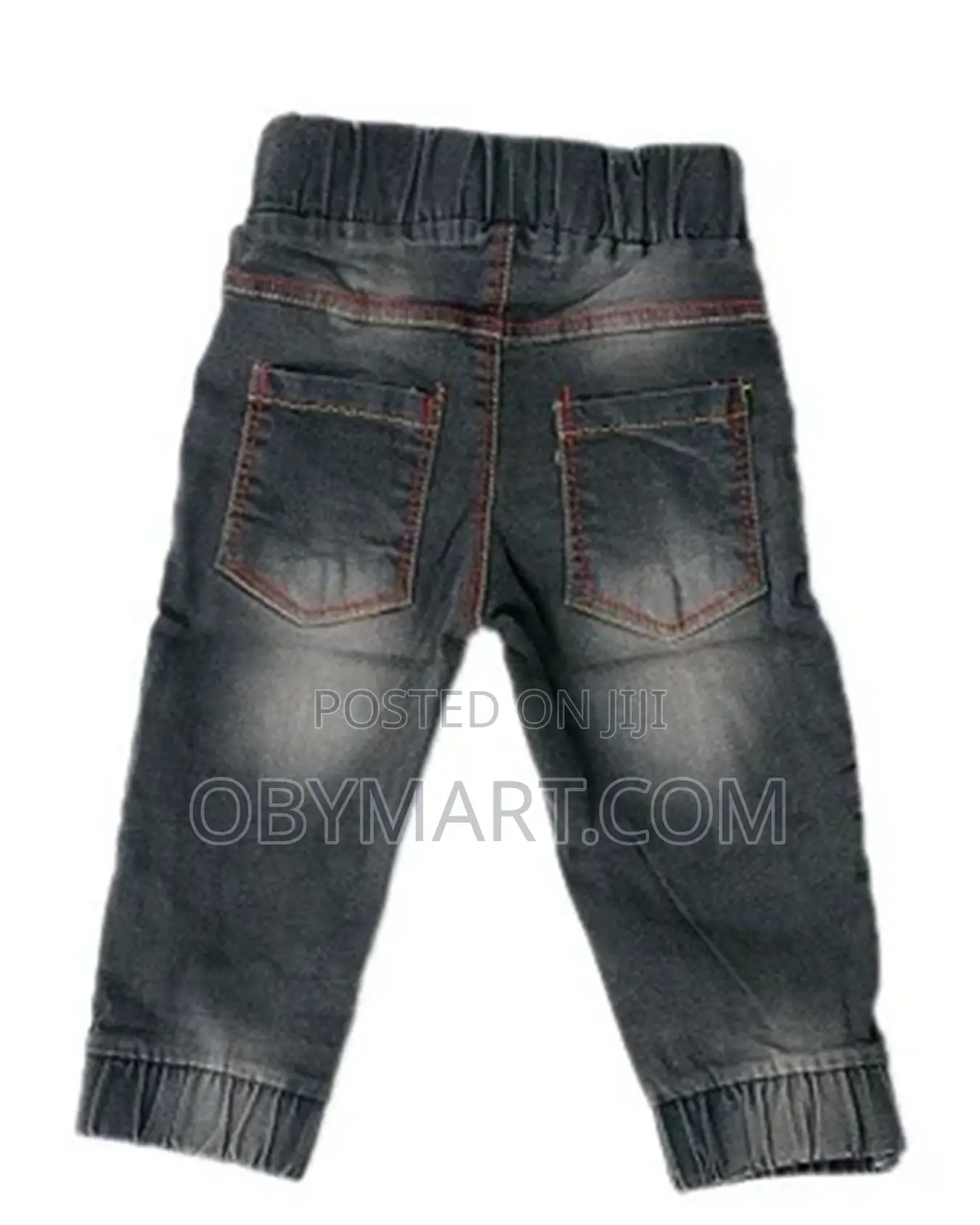 Zara Boys Unique Black Jean Trouser With Red Design